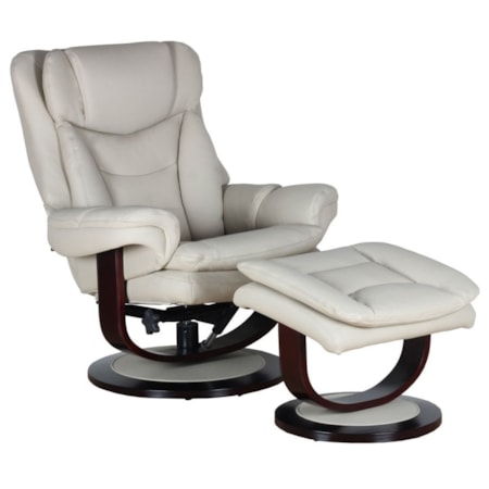 Swivel Recliner and Ottoman Set