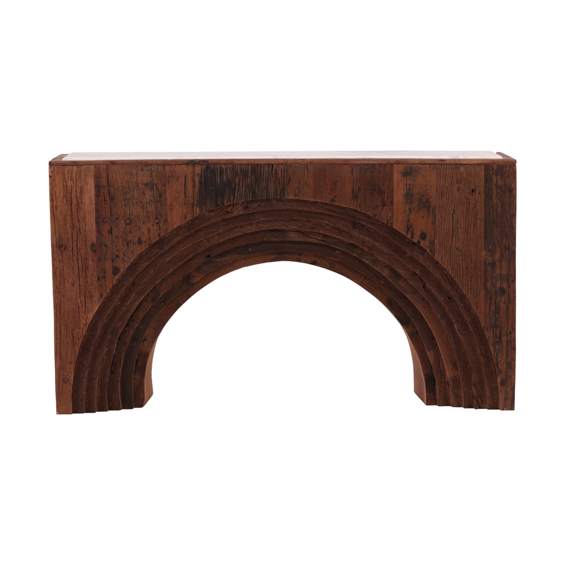 Furniture Classics Cole Arched Opening Console Table with Marble Top