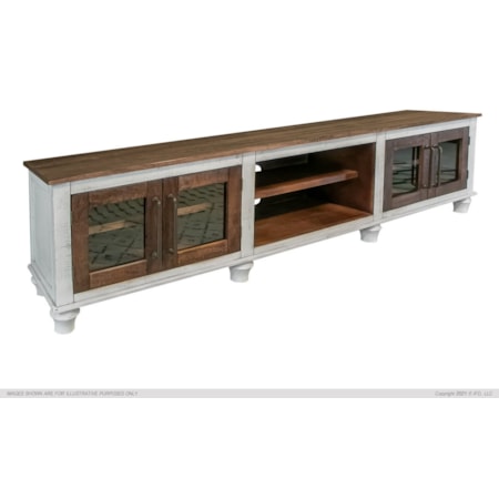 93" 4-Door TV Stand