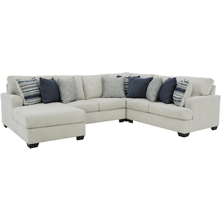 4-Piece Sectional with Chaise