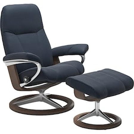 Medium Reclining Chair with Signature Base