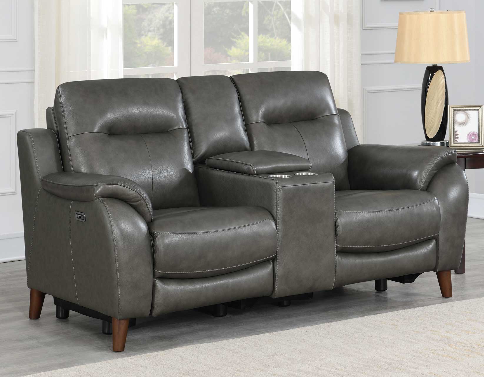 modern power reclining loveseat