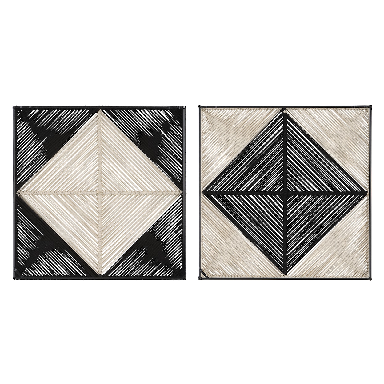 Uttermost Seeing Double Seeing Double Rope Wall Squares S/2