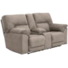 Benchcraft by Ashley Cavalcade Double Reclining Loveseat with Console