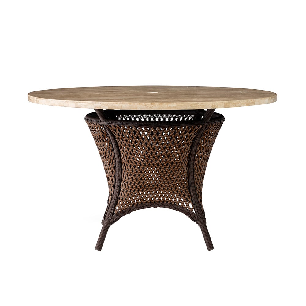 Lloyd Flanders Grand Traverse 48" Rnd Umbrella Dining Table