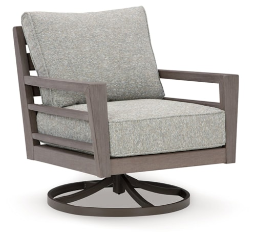 Outdoor Swivel Lounge With Cushion