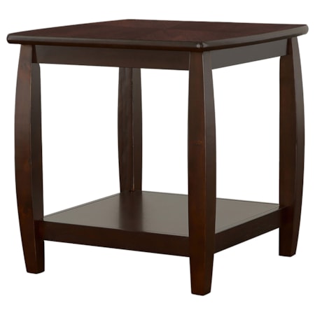 Dixon 1-shelf Wood End Table