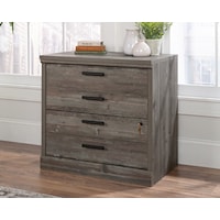 Modern Farmhouse 2-Drawer Lateral File Cabinet with Lock