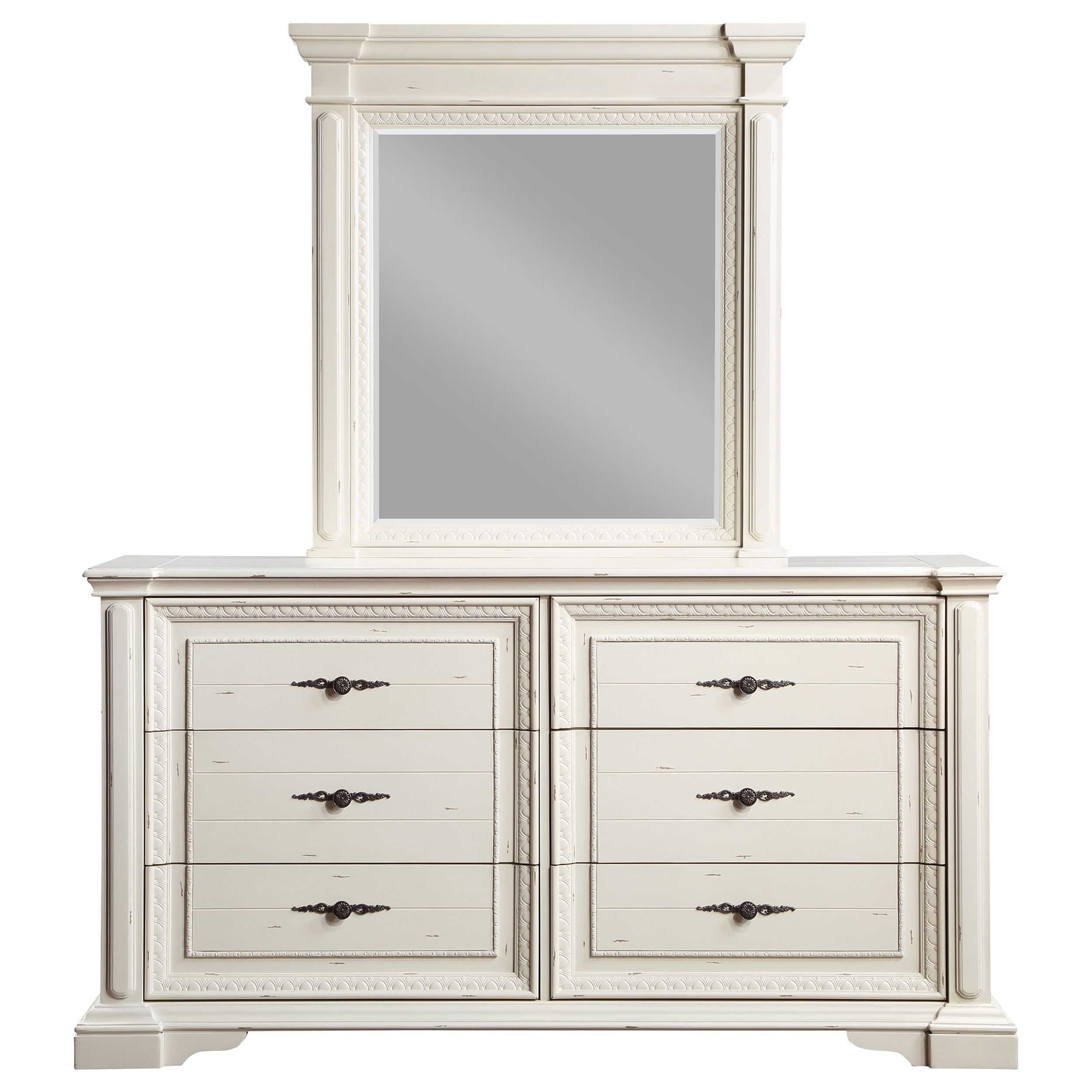 Evelyn 6-drawer Dresser w/ Mirror