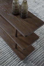 Artistica Andare Contemporary Sofa Table with Brass Posts