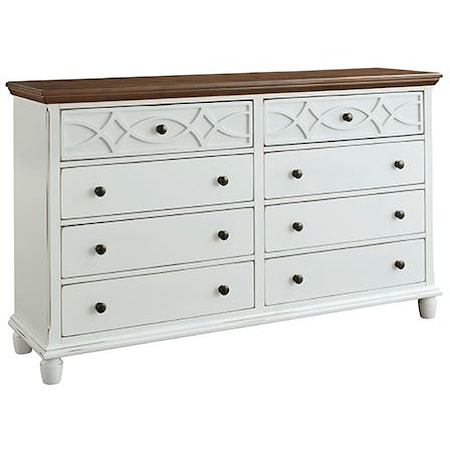 Traditional 8-Drawer Dresser