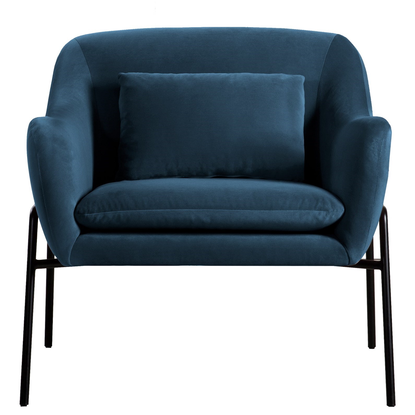 Armen Living Karen- Accent Chair with Throw Pillow