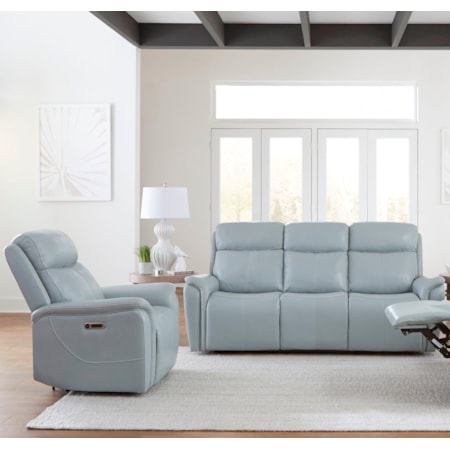 Power Reclining Sofa and Recliner Set