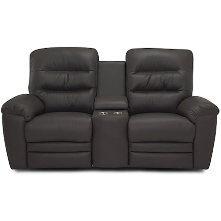Keiran Casual Power Recliner Loveseat with Storage Console