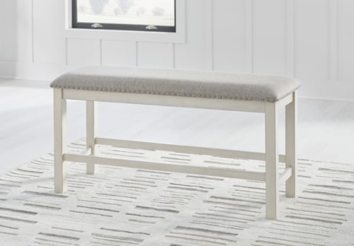 49" Counter Height Dining Bench