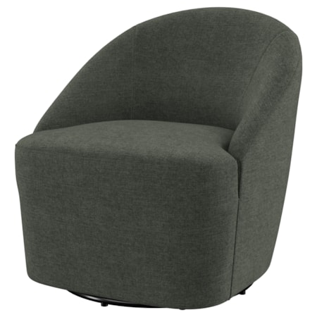 Leon Barrel Accent Swivel Chair