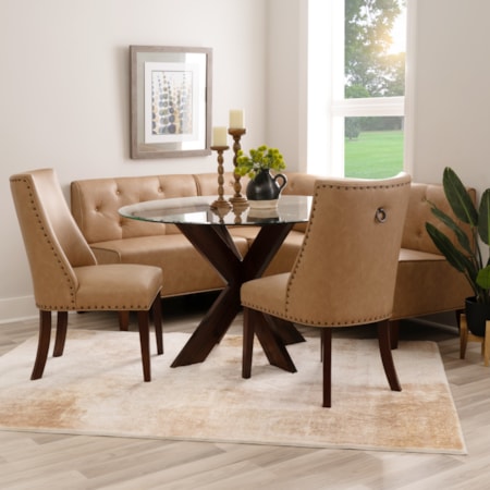 Adler 4-Piece Upholstered Dining Set