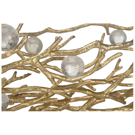 Open Twig And Crystal Balls Bowl