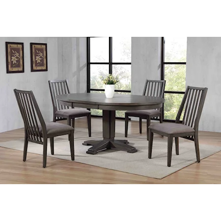 Casual Contemporary 5-Piece Dining Set