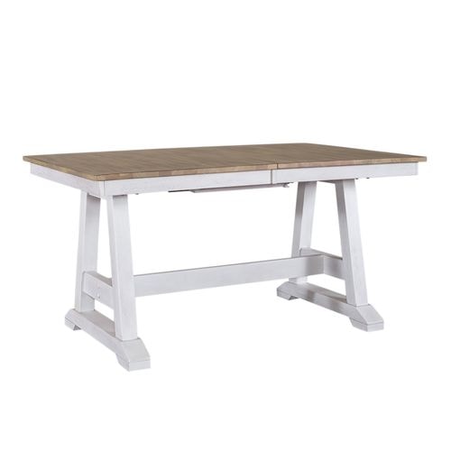Lindsey Farm Trestle Dining Table with Self-Storing Butterfly Leaf