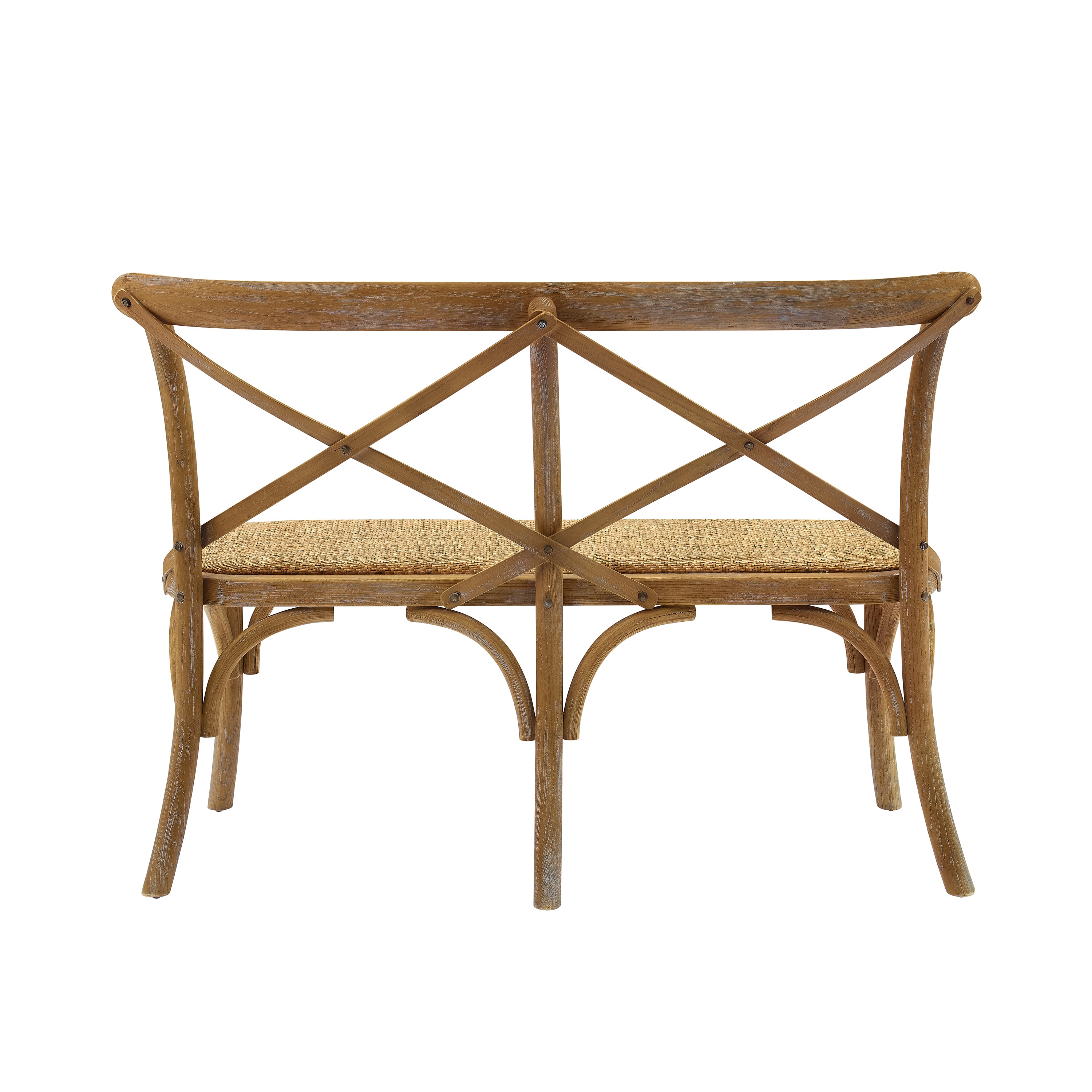 Hyde Brown Bentwood Xback Bench