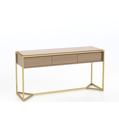 Contemporary Customizable Buffet with Gold Finish Accents