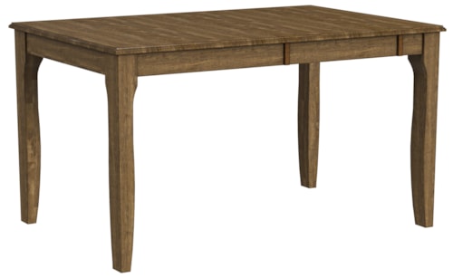 Transitional Extendable Dinette Table with Self-Storing Butterfly Leaf