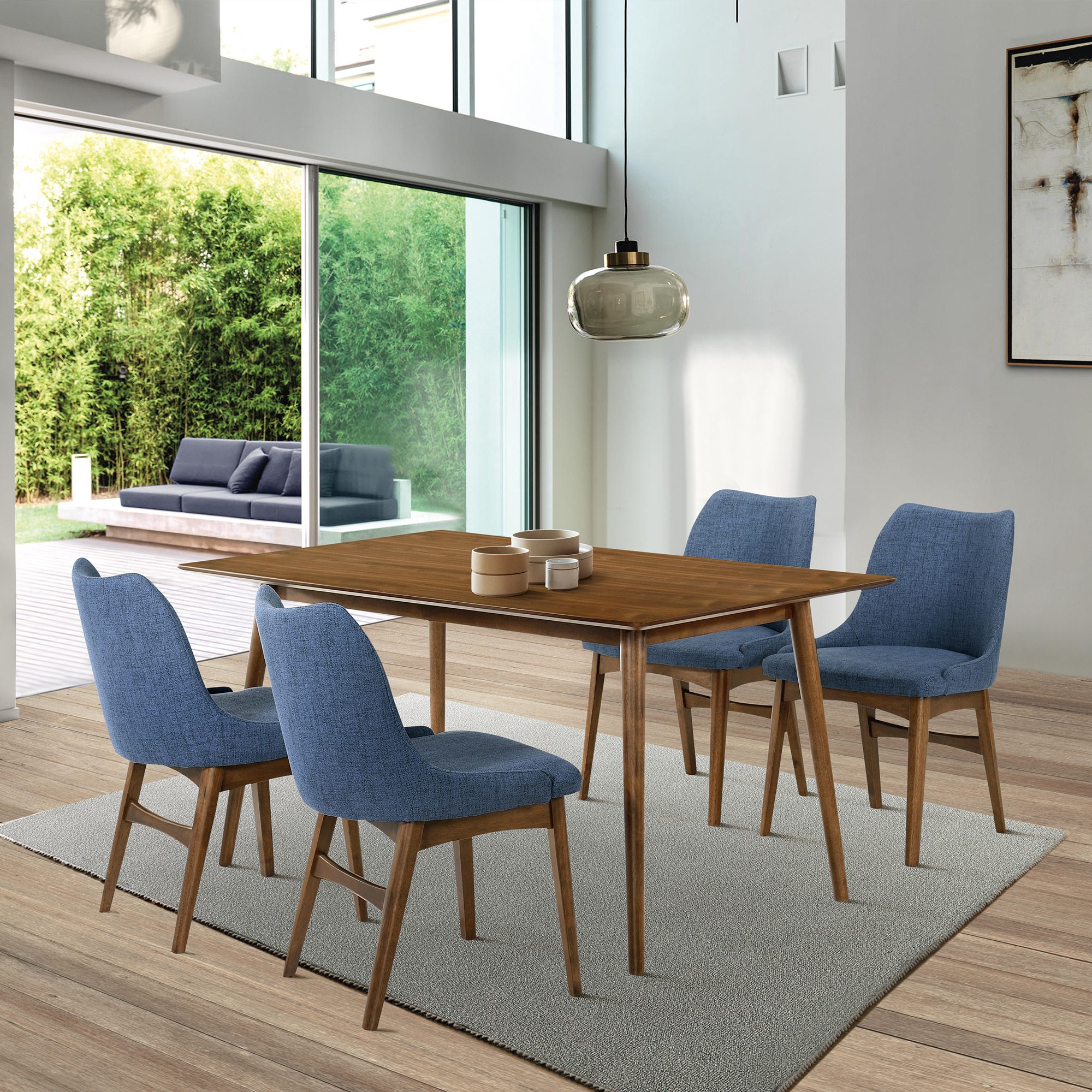Armen Living Westmont/Azalea 5-Piece Dining Set