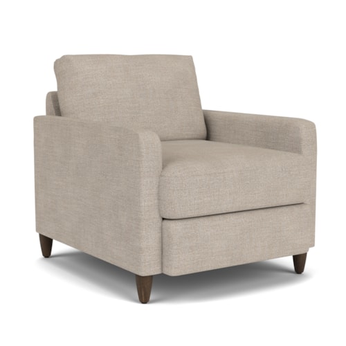 Contemporary Chair with Track Arms