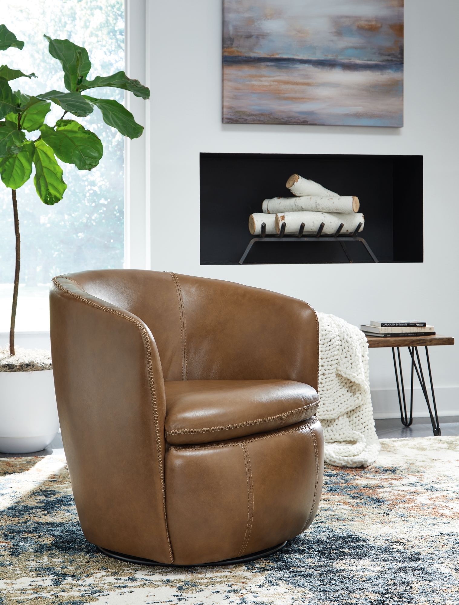 Signature Design by Ashley Kierreys Swivel Accent Chair