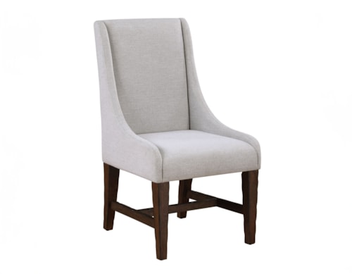Transitional Upholstered Dining Arm Chair