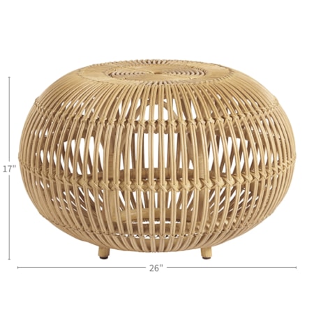 Escape Small Rattan Scatter Table