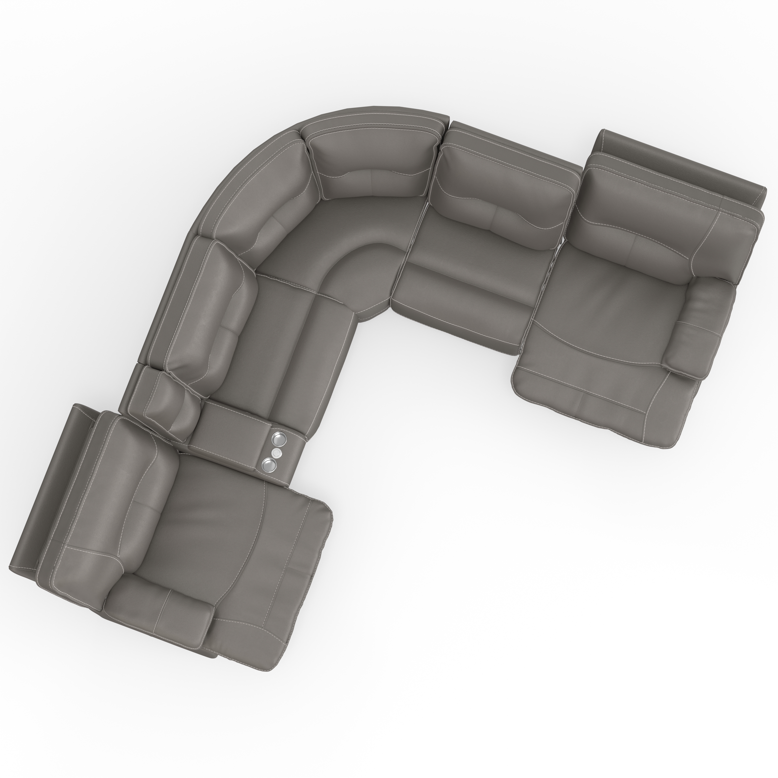 High Performance DuraMax Haze 6pc Sectional