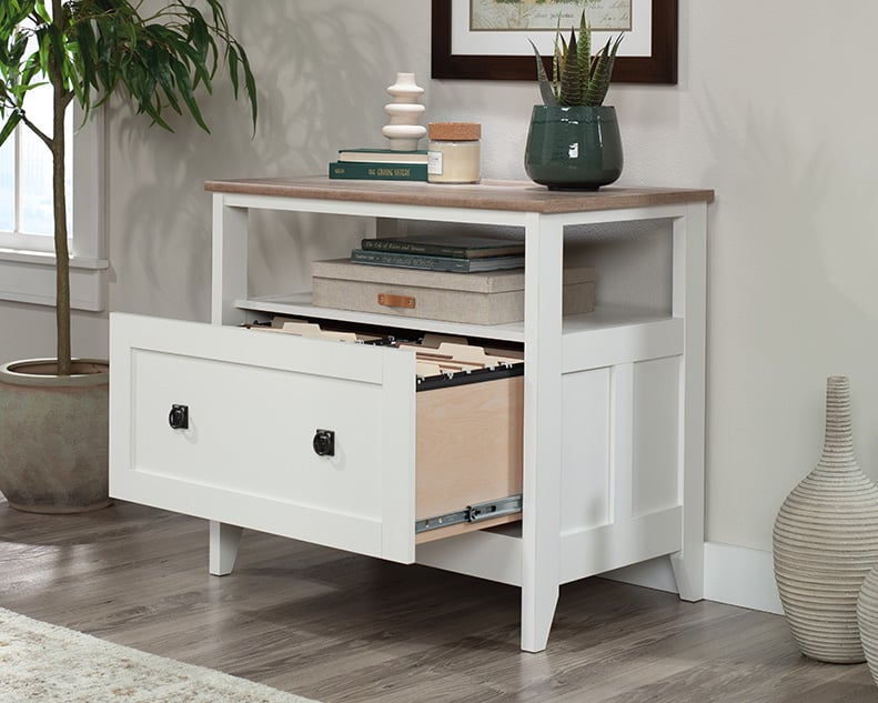 1-Drawer Wooden File Cabinet