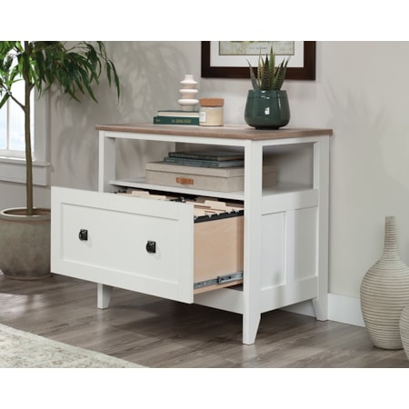 1-Drawer Wooden File Cabinet