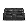 Flexsteel Crew Power Reclining Console Loveseat