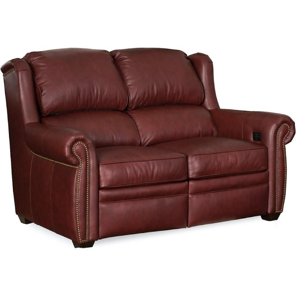 Bradington Young Discovery Motion Loveseat with Power Headrests