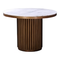 Contemporary Dining Table with Marble Top