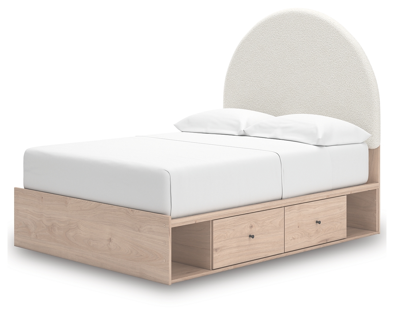 Full Upholstered Panel Bed