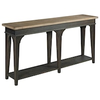 Transitional Console Table with Shelf