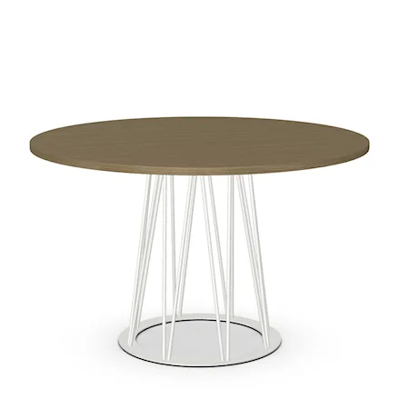 Dining Table with Round TFL Top
