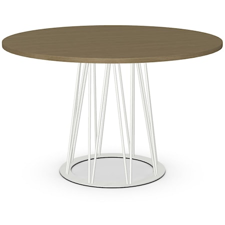 Dining Table with Round TFL Top