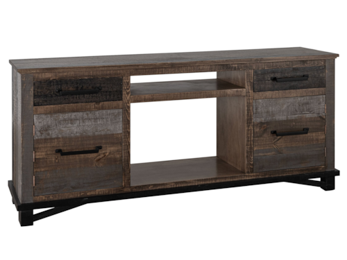 Rustic 2-Drawer Console with 2 Doors