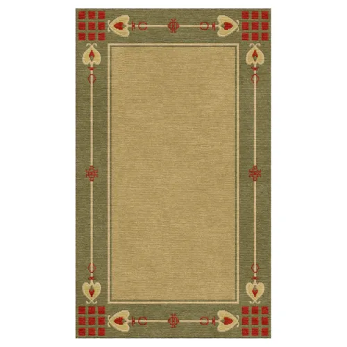 2' 6" x 4' Highland Park Rug - Green