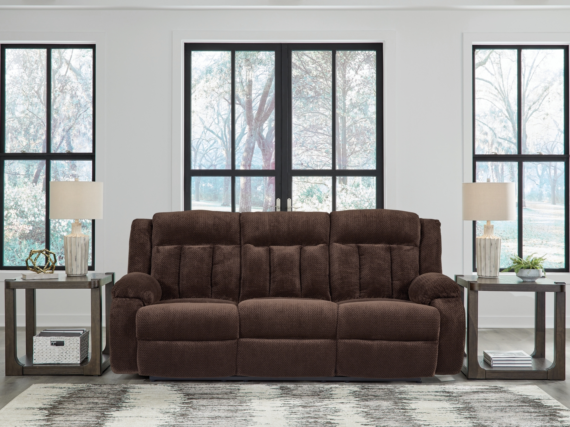 Rec Pwr Sofa W/ Drop Down Table