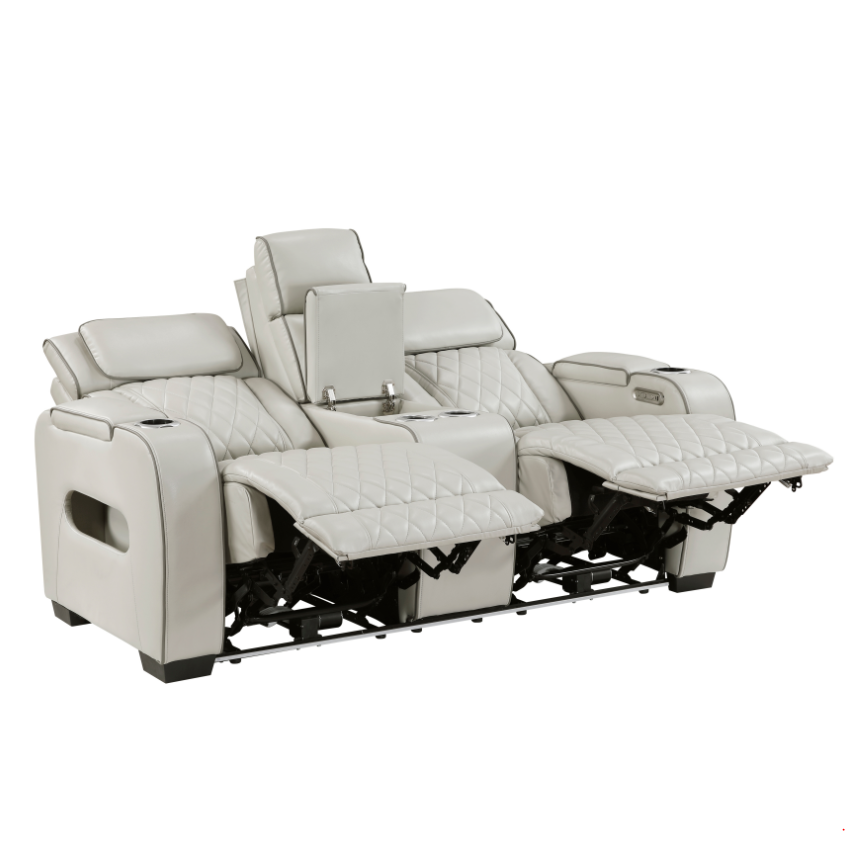 Homelegance Fairway Dual Power Reclining Loveseat