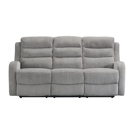Casual Reclining Sofa with Exterior Release