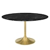 Modway Lippa 54" Marble Dining Table