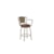 Shown in Yosemite Chestnut Vinyl and Opaque Gold Finish. Barstool May Not Represent Height Indicated.
