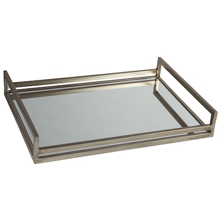 Derex Silver Finish Tray